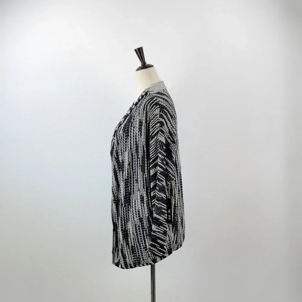 NIC+ZOE open cardigan sweater black Sz P/S - Picture 3 of 6